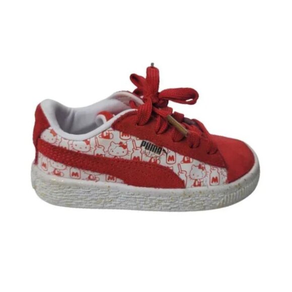 Puma x Hello Kitty Collab 50th Anniversary Suede Classic Sneakers Size 7 - Picture 1 of 12
